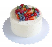 Торт с ягодной композицией №2452