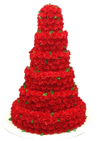 Свадебный торт из роз №819