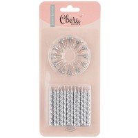 Свечи для торта Волна Веселья серебристые №83