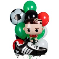 Воздушные шары фигуры футболиста и футбольной бутсы №1073