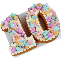 Торт Цифра 10 со сладкими украшениями №3711