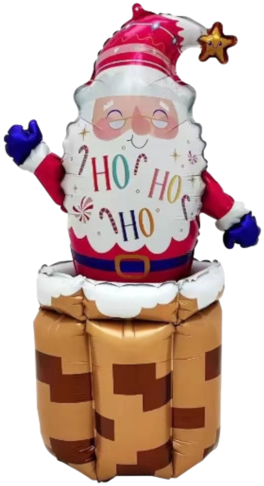 Воздушный шар из полимерной пленки Санта Клаус №726