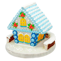 Голубой пряничный домик №1