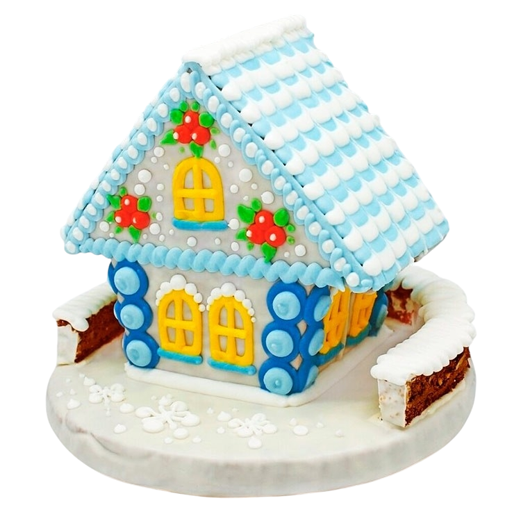 Голубой пряничный домик №1