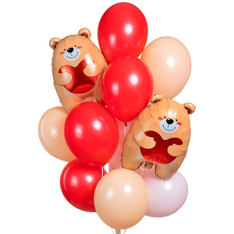 Воздушные шары Влюбленные мишки №1173