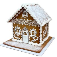 Заснеженный пряничный домик №3