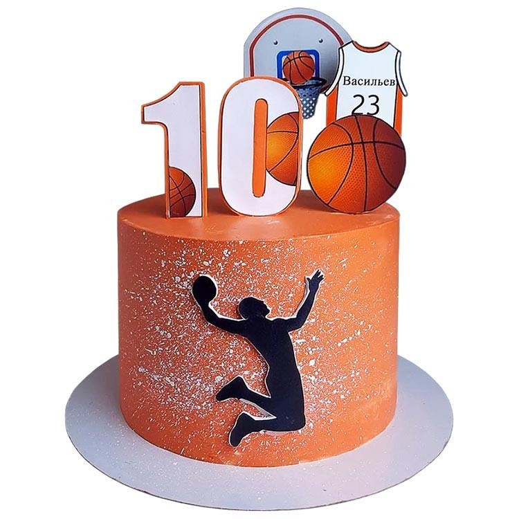 Торт Баскетболисту на 10 лет №2714