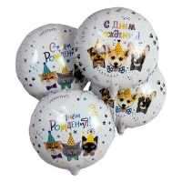 Фольгированные шарики с котами и собаками №497