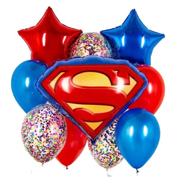 Воздушные шары с эмблемой Супермена №53