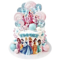 Торт с Принцессами Диснея на 3 годика №3638