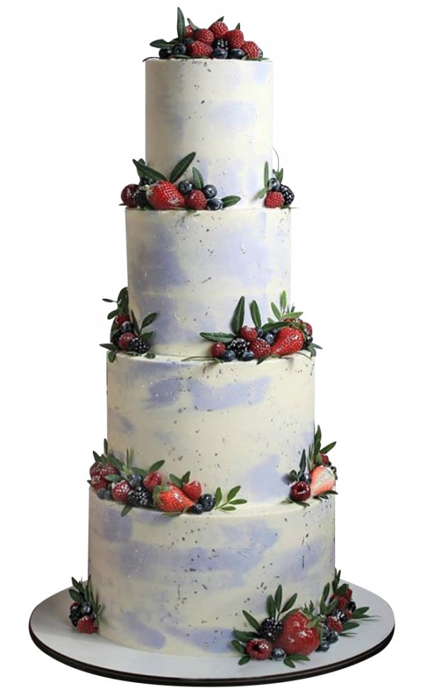 Торт свадебный с ягодами №1766