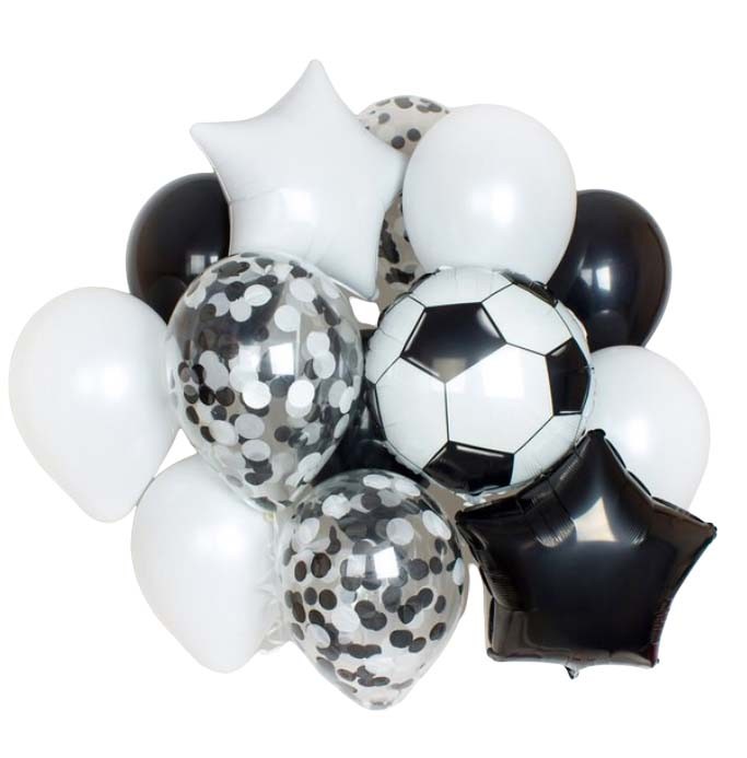 Набор шаров с фольгированным футбольным мячом №56