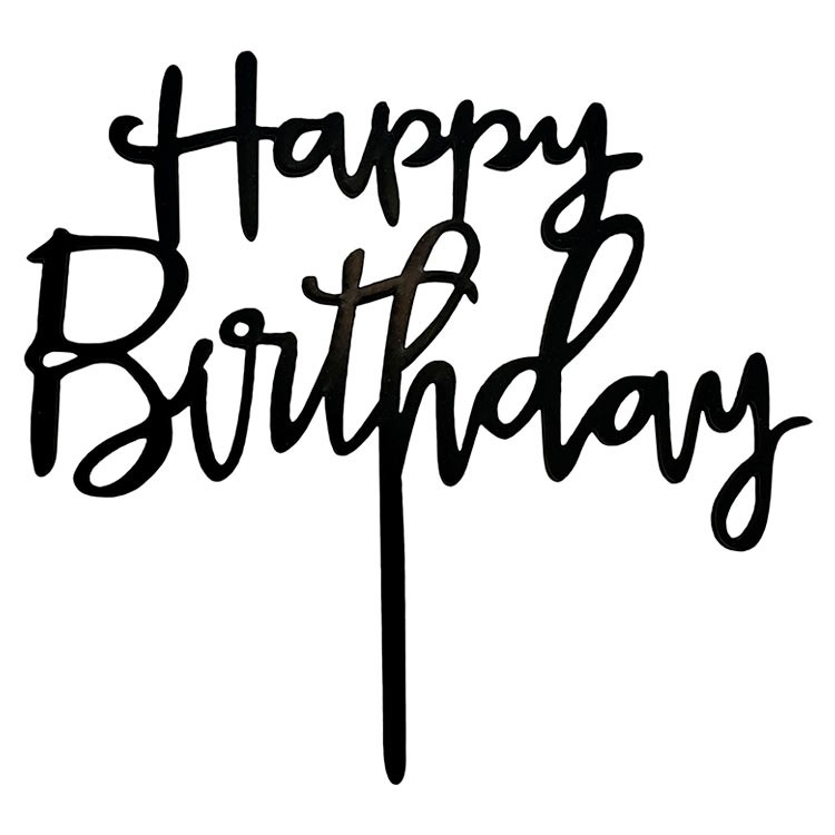 Топпер для торта Happy Birthday №1
