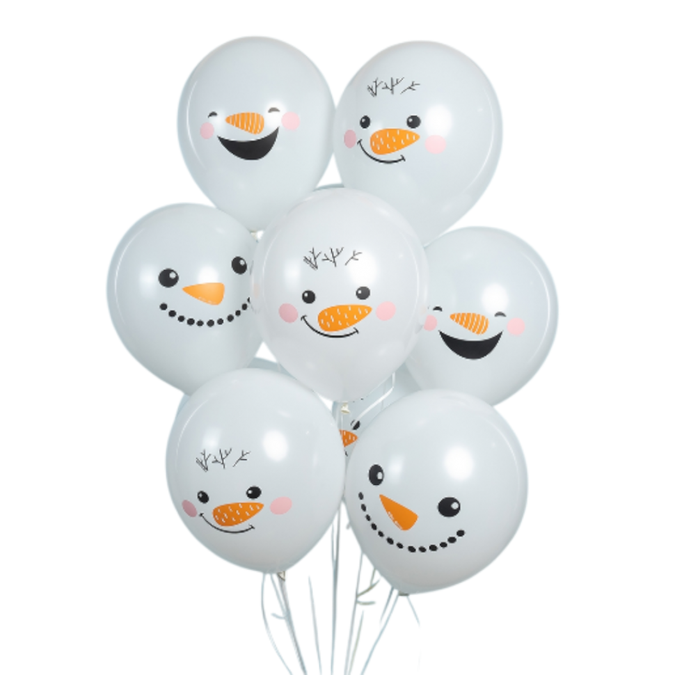 Воздушные шары в стиле снеговиков №735