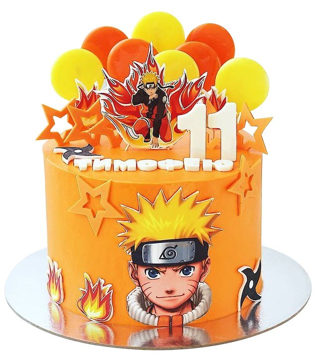 Торт Наруто на день рождения №2201