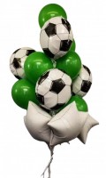 Фонтан из шаров с футбольной тематикой №61