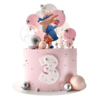 Торт Девочка с мишкой на день рождения №2760