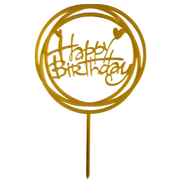 Топпер круглый Happy Birthday №7