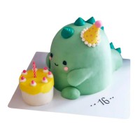 Торт Динозавр в колпаке №3793
