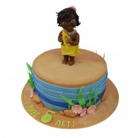 Торт с малышкой из Моаны №1306