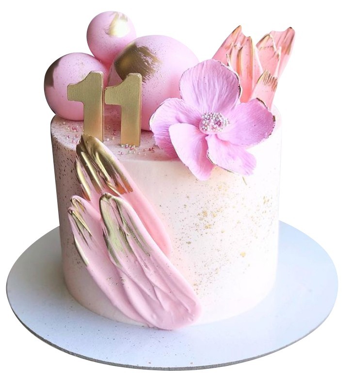 Торт с розовыми крыльями №2263
