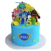 Торт Робокар Поли на 5 лет №3218