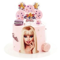 Торт в стиле Барби на день рождения №3501