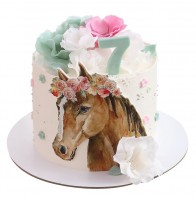 Торт с головой лошади №2090