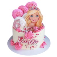Торт с Барби для девочки 6 лет №3502