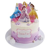 Торт с принцессами Диснея на 5 лет №3221