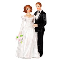 Фигурка на торт Жених и невеста с цветами №30