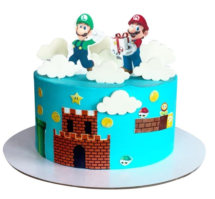 Торт с Марио и Луиджи №2149