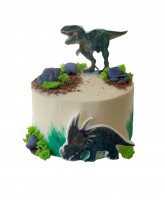 Торт с двумя динозаврами №1477