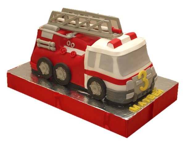 Торт Пожарная машина №638