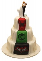 Свадебный торт супергеройский №847