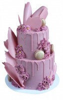 Свадебный торт фиолетовый №2081