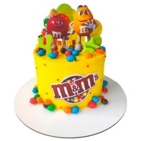 Жёлтый торт M&Ms №3892