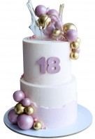 Торт с шарами на 18 лет №2115