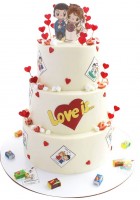 Торт свадебный Love is №1951