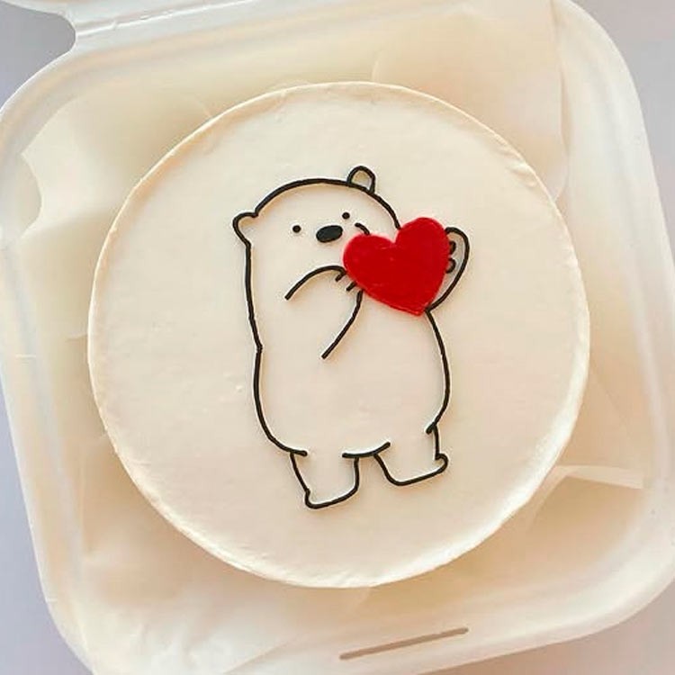 Бенто-торт Мишка с сердечком №4041
