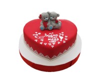 Торт Красное сердце №1140