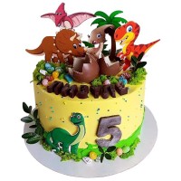 Торт с динозаврами и яйцом №2716