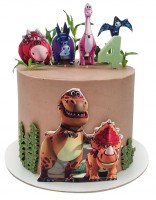 Торт с динозаврами из мультика №2072
