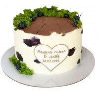 Торт на 5 лет свадьбы №2153