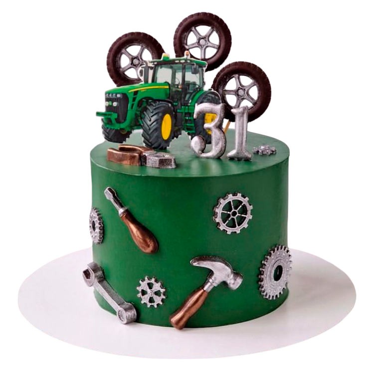 Торт для тракториста на день рождения