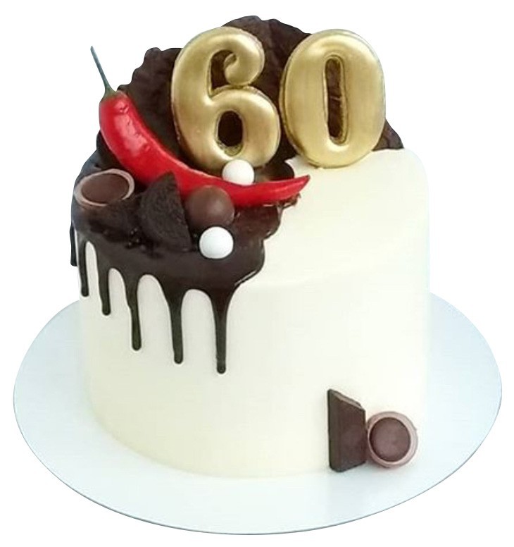 Торт с перцем на 60 лет №2018
