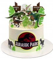 Торт с динозаврами из Парка Юрского Периода №2131